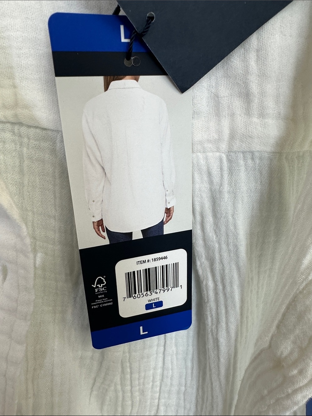 NWT GAP White Button-Front Shirt - Picture 2 of 6